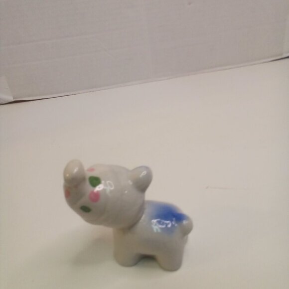 Ceramic Teddy Bear Party Hat Vintage Cute 3" Tall Home Decor - Picture 6 of 11